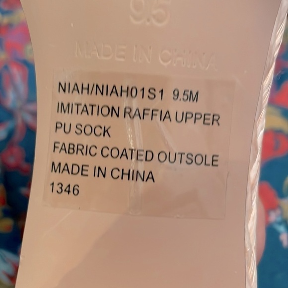 Brand New Steve Madden Braided Natural Straw Large Strap Slides Heeled Sandals - Picture 11 of 14